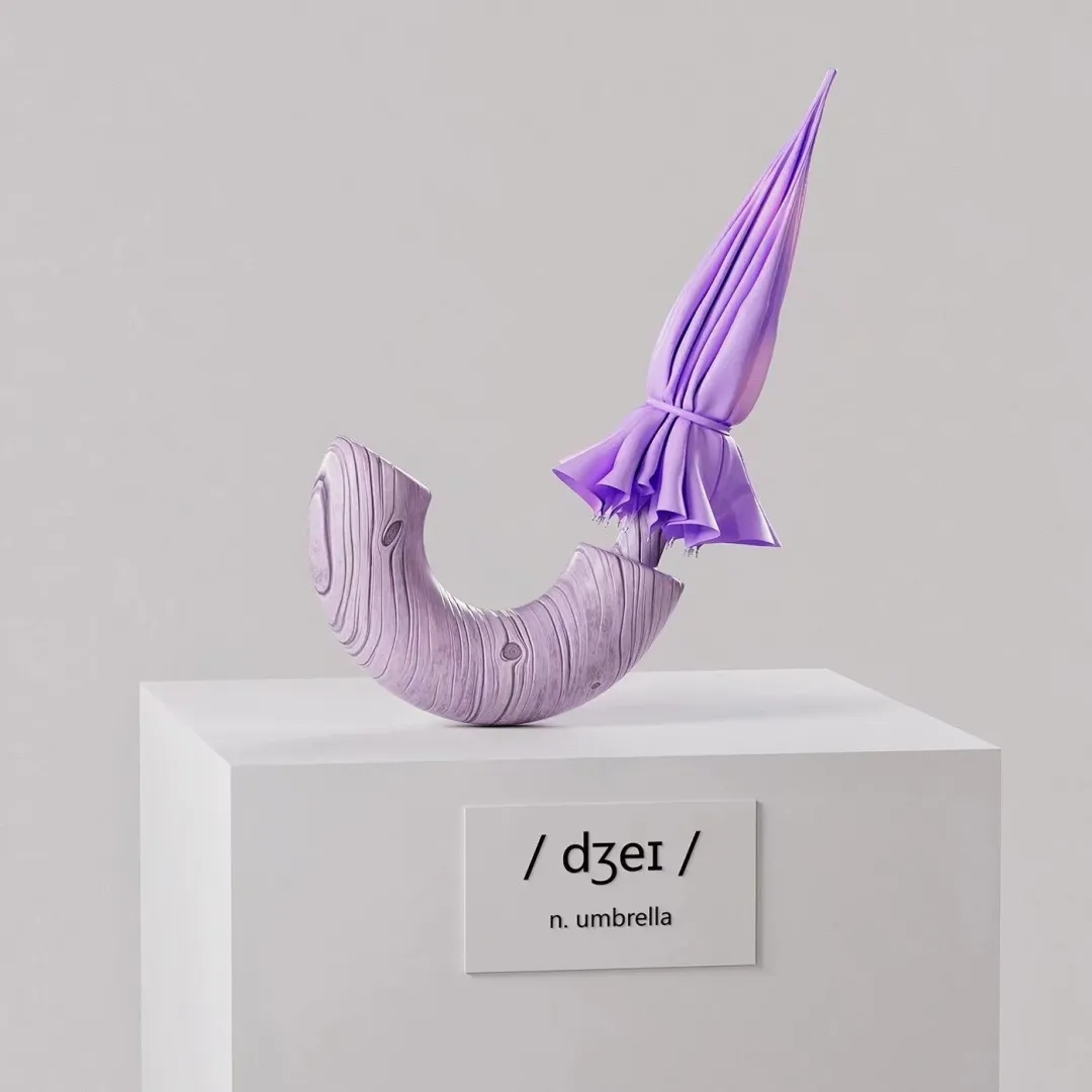 Oari品牌创意工作室26个英文字母3D字体设计造型 第 10 张