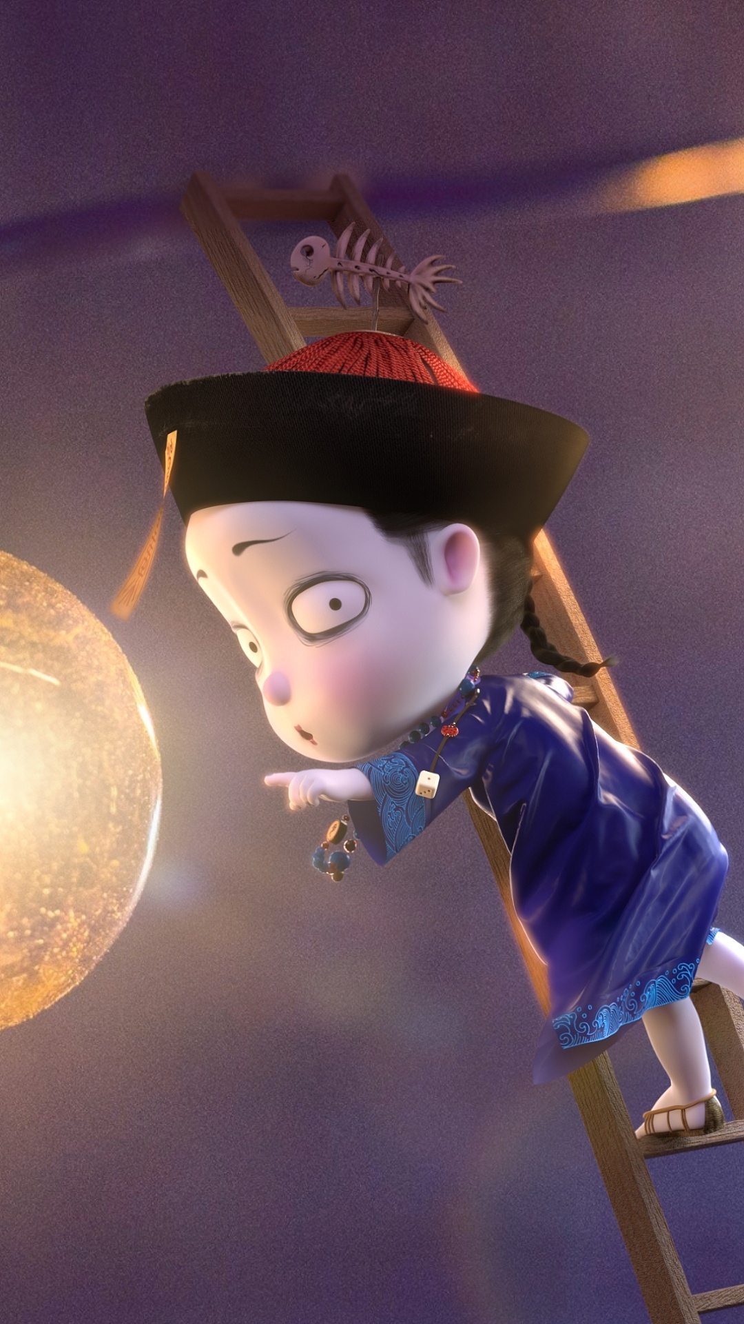 头顶鱼骨 身披官服 满身青蓝 眼圈黝黑 一脸萌相的僵小鱼 第 2 张